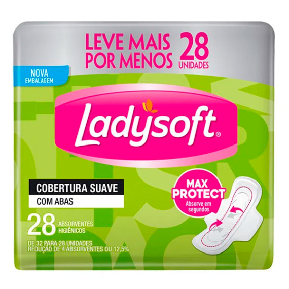 Absorvente Ladysoft Normal Suave Com Abas