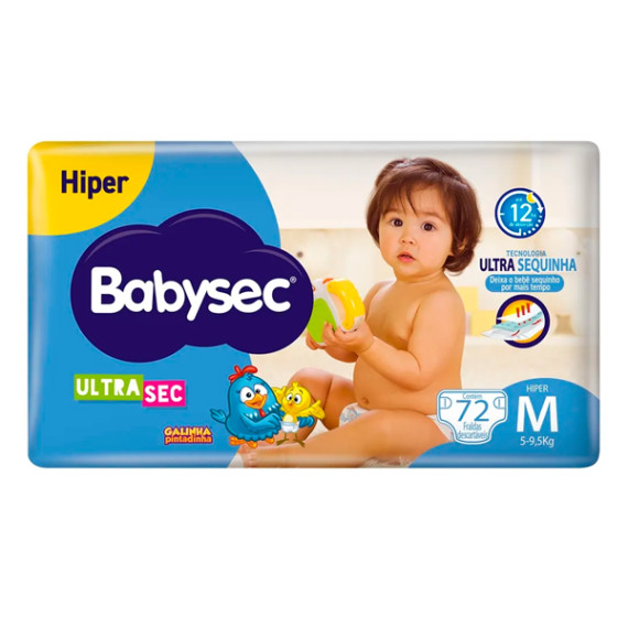 Fralda Babysec Ultra Sec Hiper