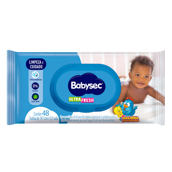 Toalha Umedecida Babysec Ultra Fresh