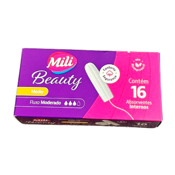 Absorvente Interno Mili Beauty 16 Unid.