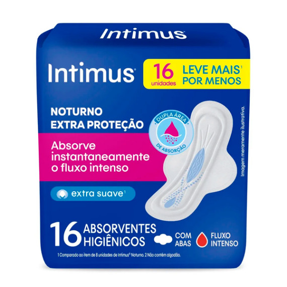 Absorvente Intimus Noturno 16 Unid.