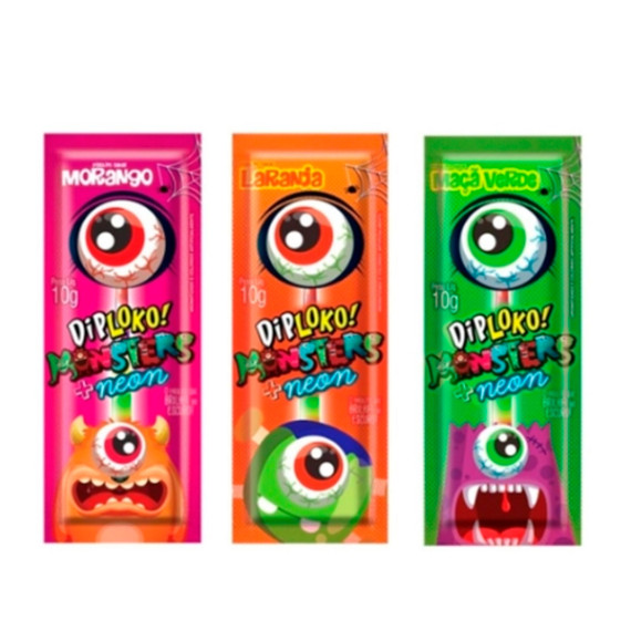 Pirulito Diploko Monsters Neon