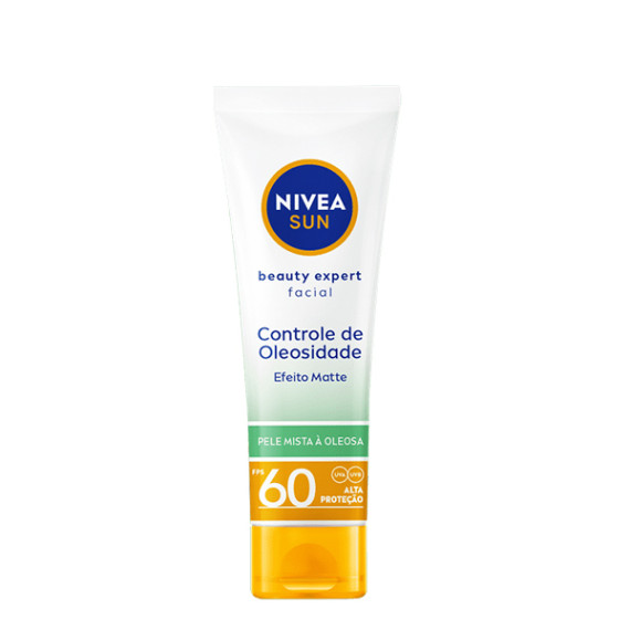 Protetor Solar Facial Nivea Sun Beauty Expert FPS 60 Oleosidade