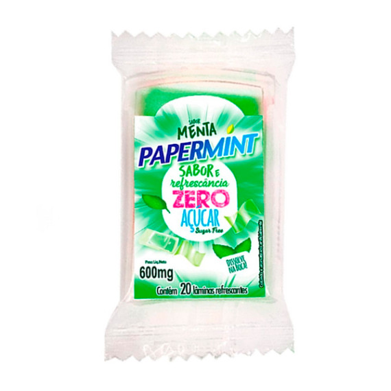 Papermint Lâminas Refrescantes Zero Açúcar 0,6g