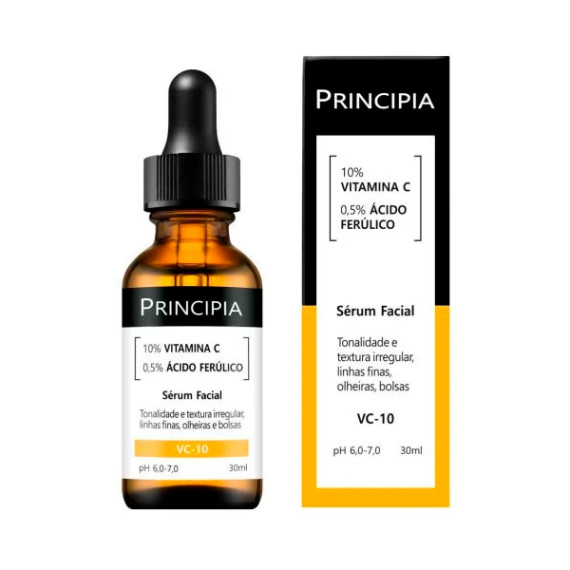 Sérum Principia Facial 10% Vitamina C + 0,5% Ácido Ferúlico