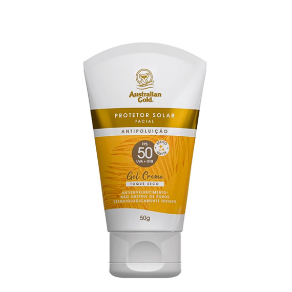 Protetor Solar Australian Gold Facial FPS 50 Gel Creme