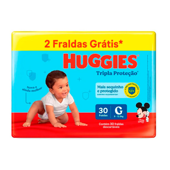 Fralda Huggies Tripla Proteção Meguinha