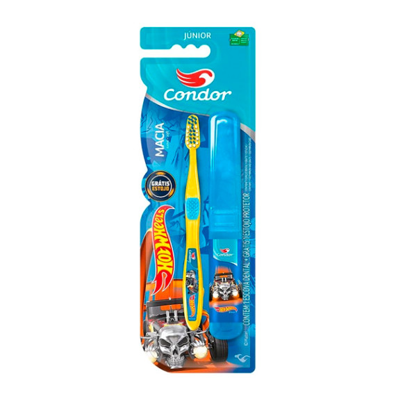 Escova Dental Condor Infantil Junior + Estojo